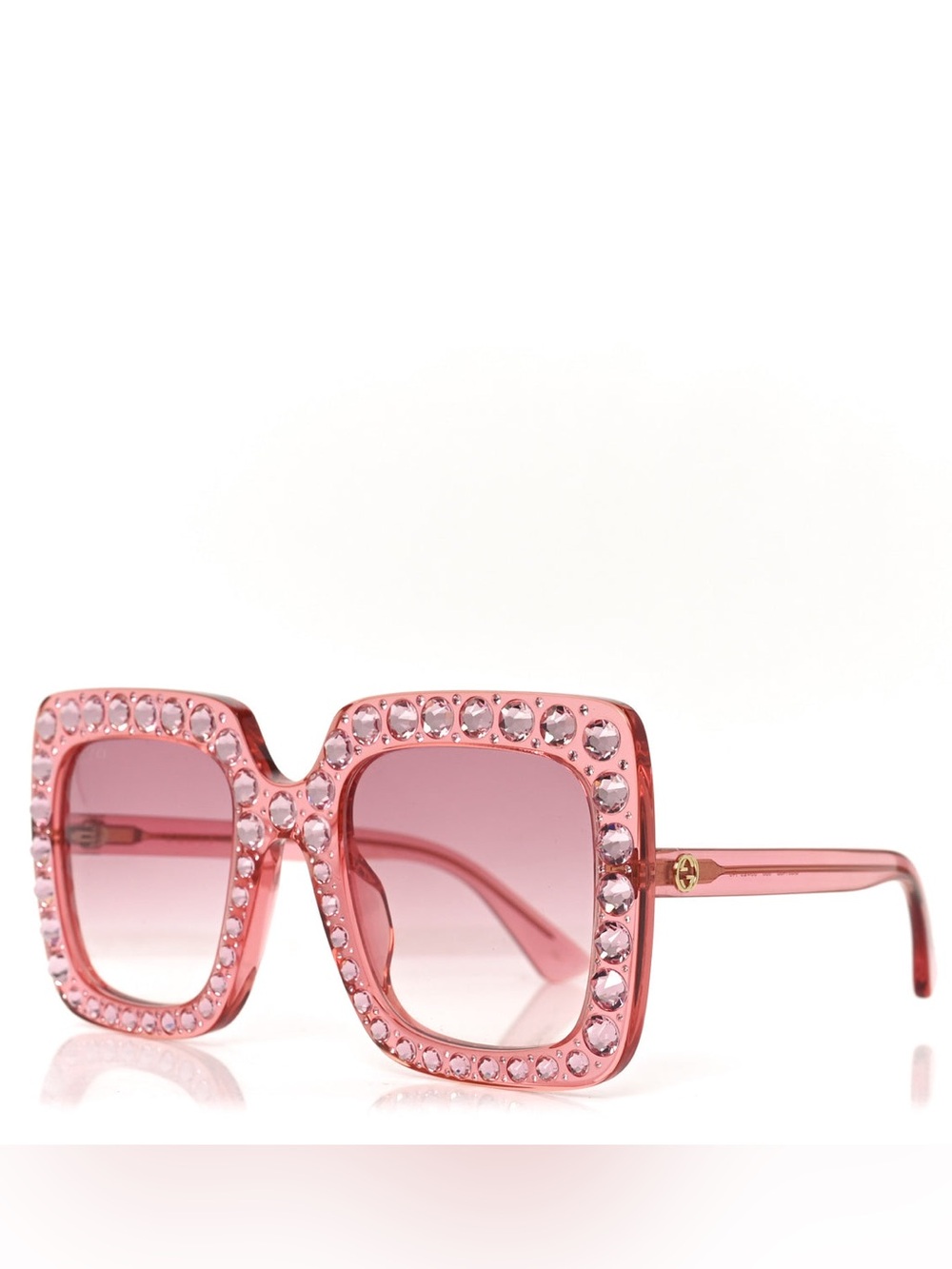 Pink Crystal Gucci Square Frame - Picture 4 of 11